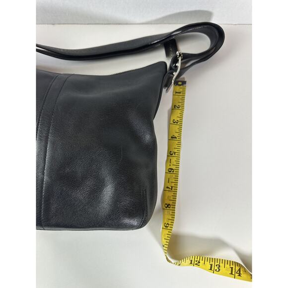 Coach Black Leather Slim Legacy Crossbody Shoulder Bag Adjustable 9326 Purse - Picture 6 of 16